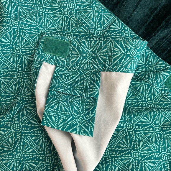 RipSkirt Hawaii Skirt 2XL TiLeaf Batik Green wrap plus size beach swim teal - Picture 6 of 8